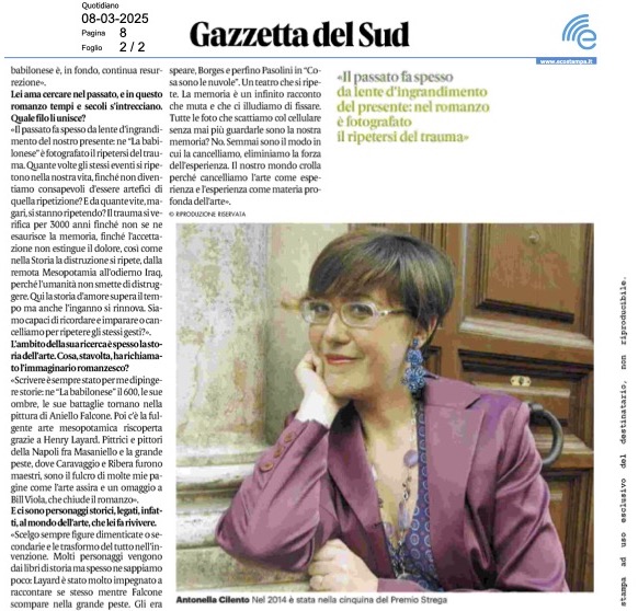 La Babilonese - intervista ad Antonella Cilento