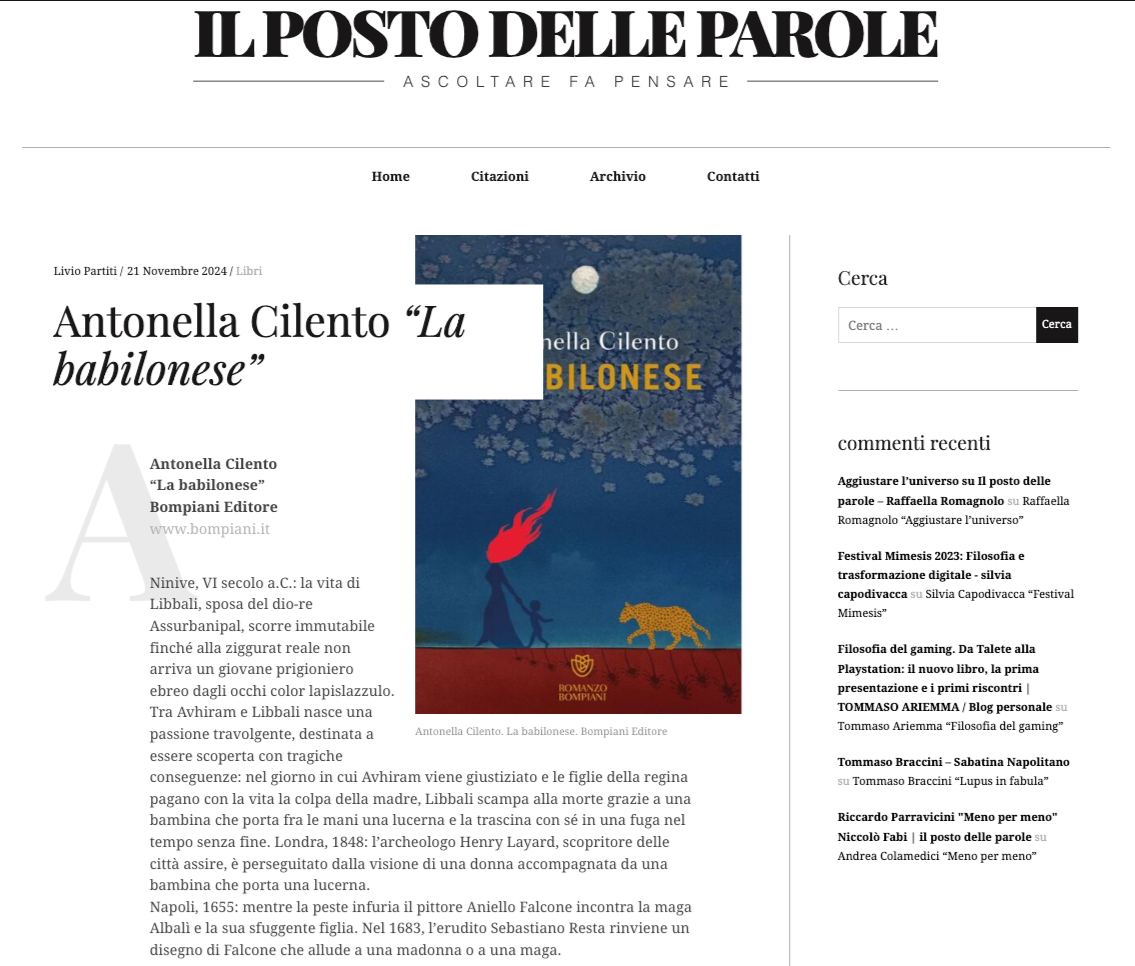 La Babilonese - Antonella Cilento