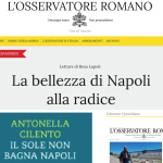 Il sole non bagna Napoli sull'Osservatore Romano